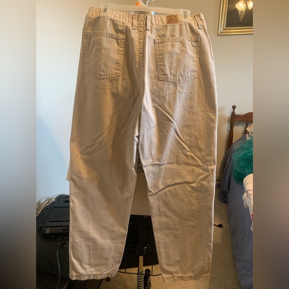 Riders by Lee Jeans Riders Tan Colored Jean Like Material Pleated